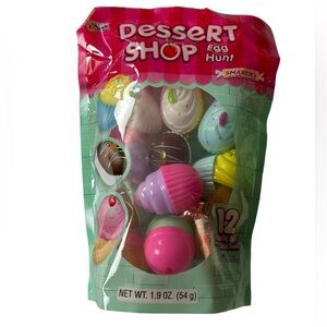 Dessert Shop Egg Hunt With 12 Candy Filled Smarties Easter Eggs,1.9oz NIP